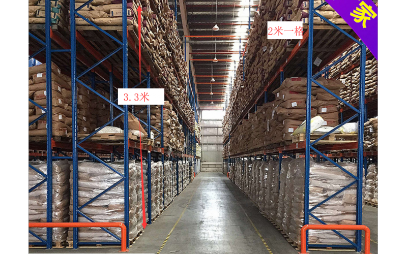 3格，2米一格*3=6米，  4個(gè)立柱， 12條橫梁